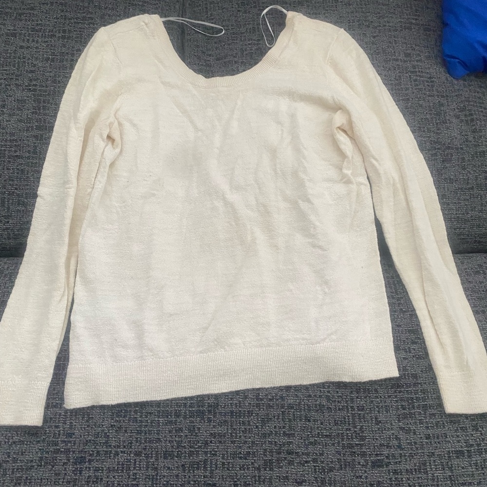LOFT Ivory Knit Top